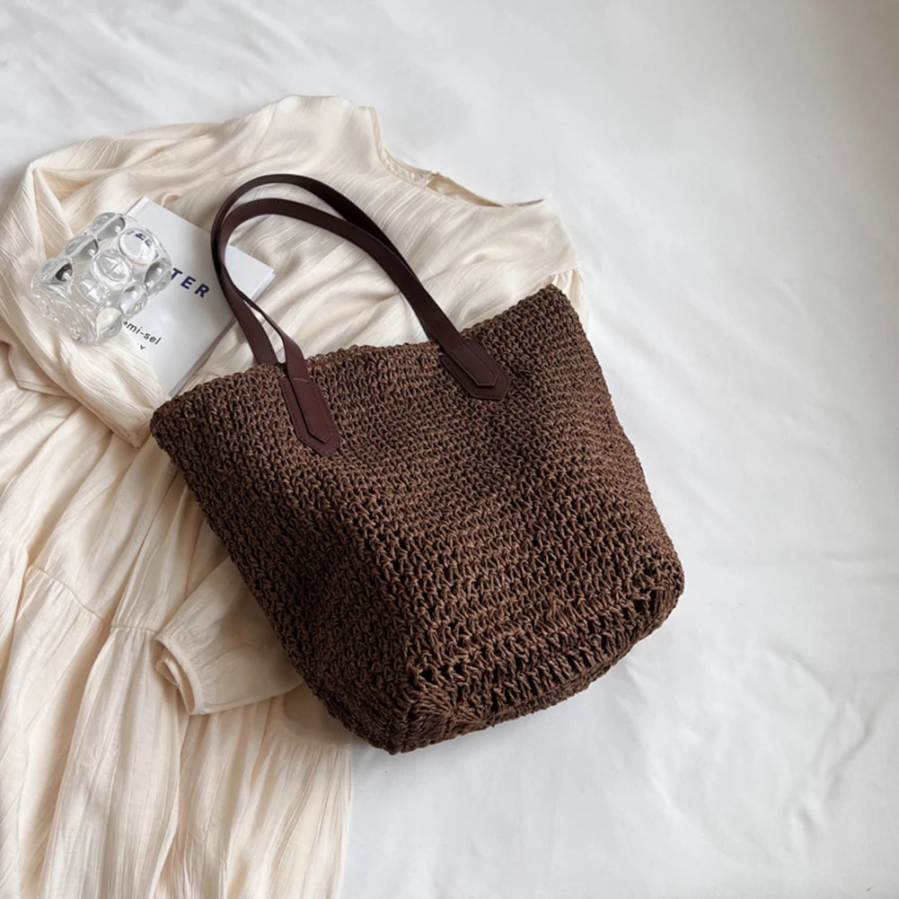 Style boho sac en paille pour la plage
