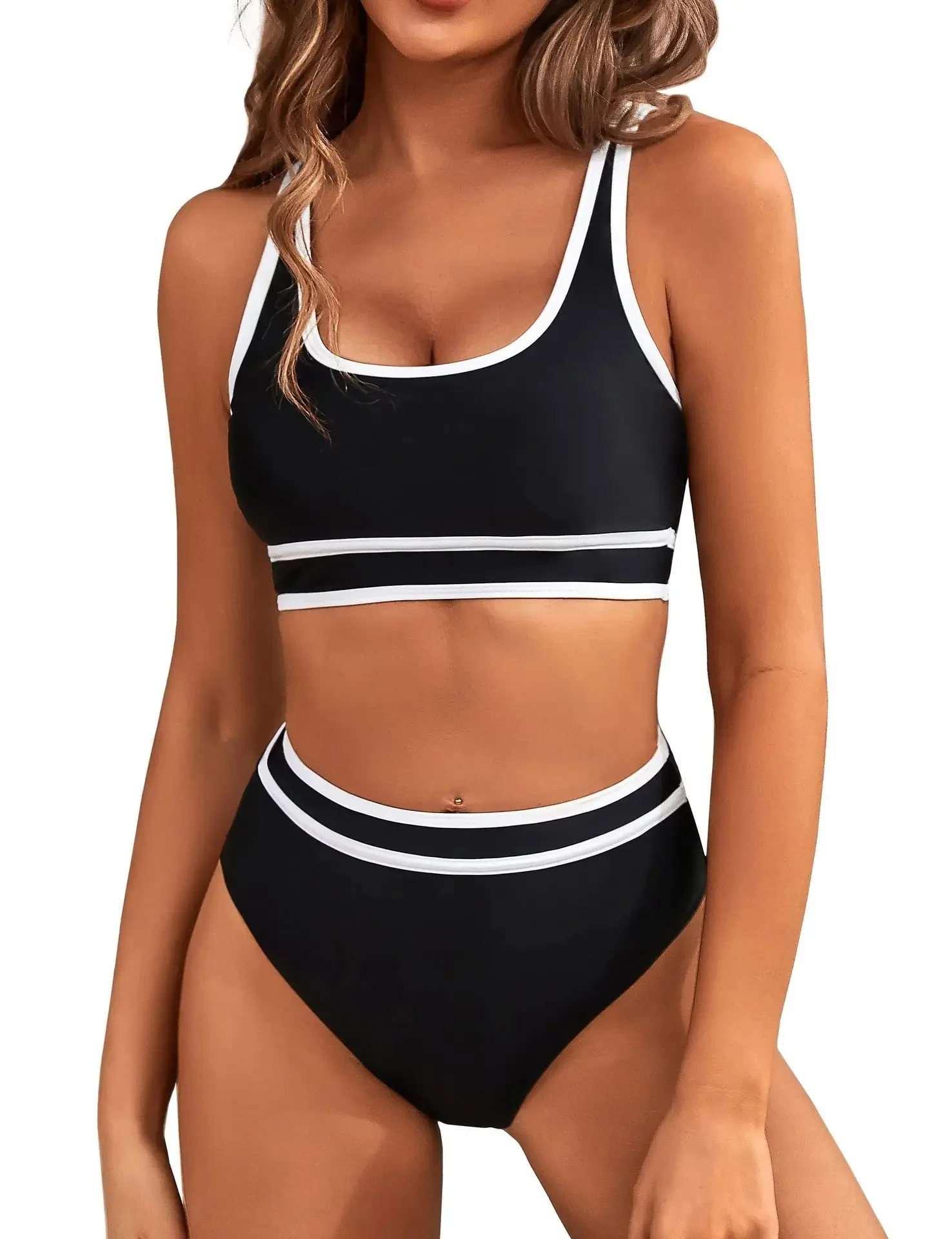 stylish high-waist bikini for women