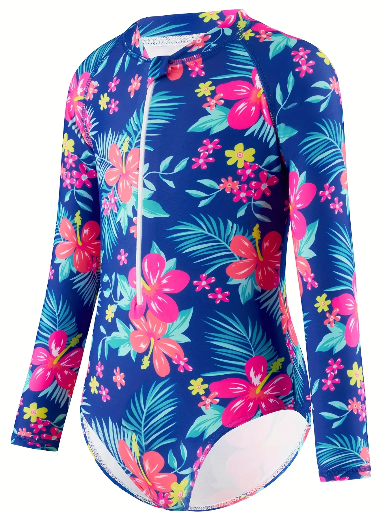 Maillot de Bain Fille fleuri Manches Longues UV – Image 4