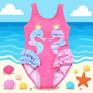 Maillot de Bain Fille Bord de Mer