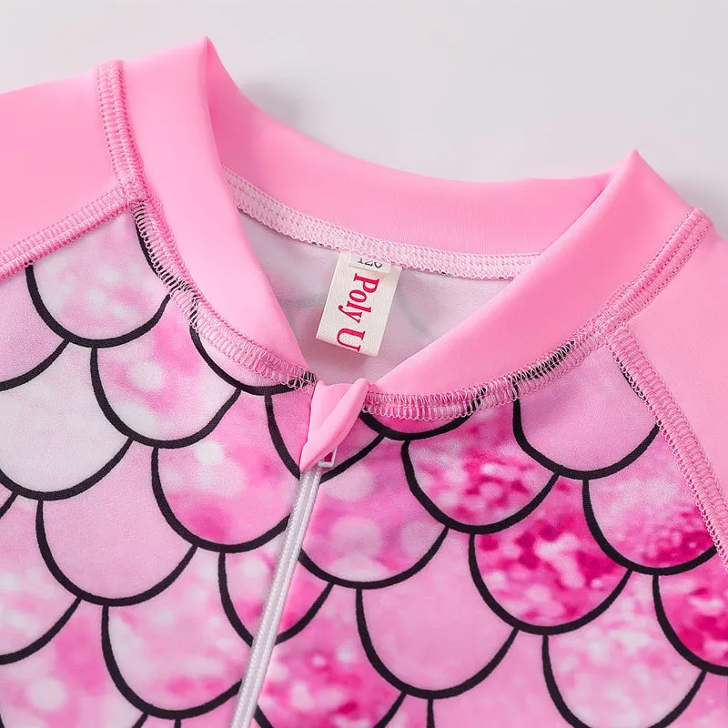 Maillot de Bain Fille Sirène Manches Longues – Image 4