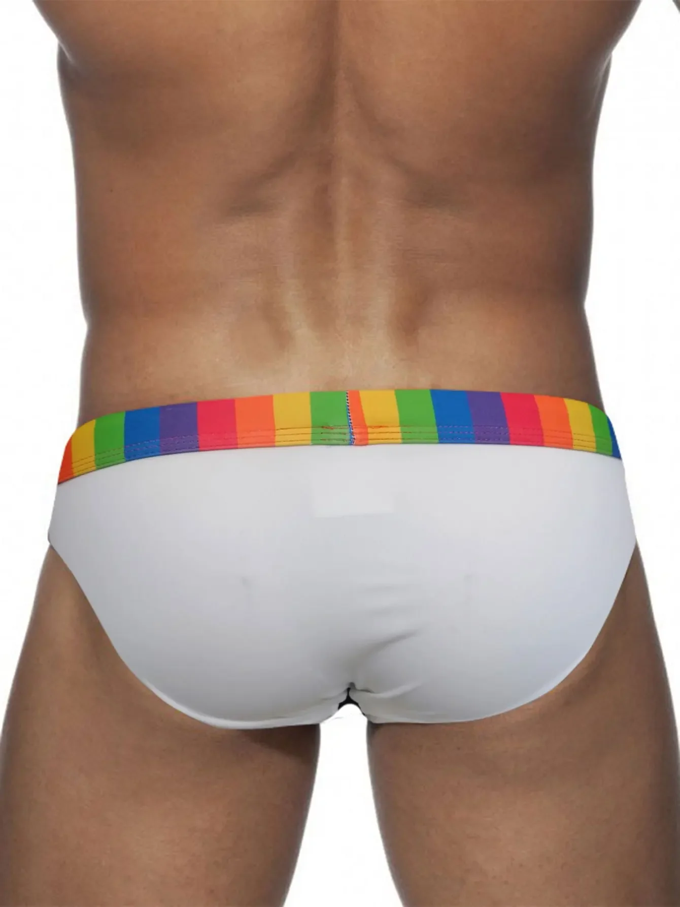 Slip de Bain Homme Rainbow Fit Avec Coque – Image 4