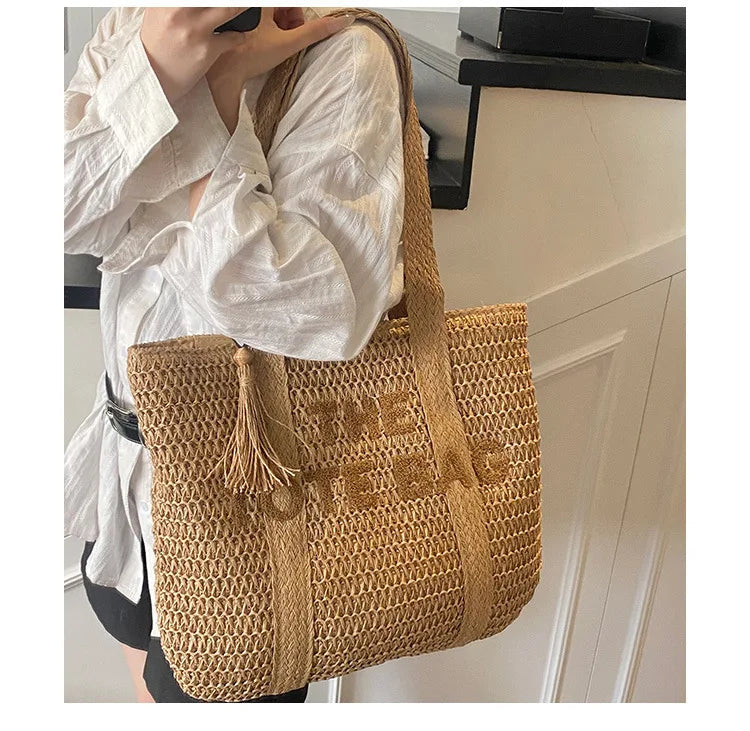 Sac en paille femme Anja élégant