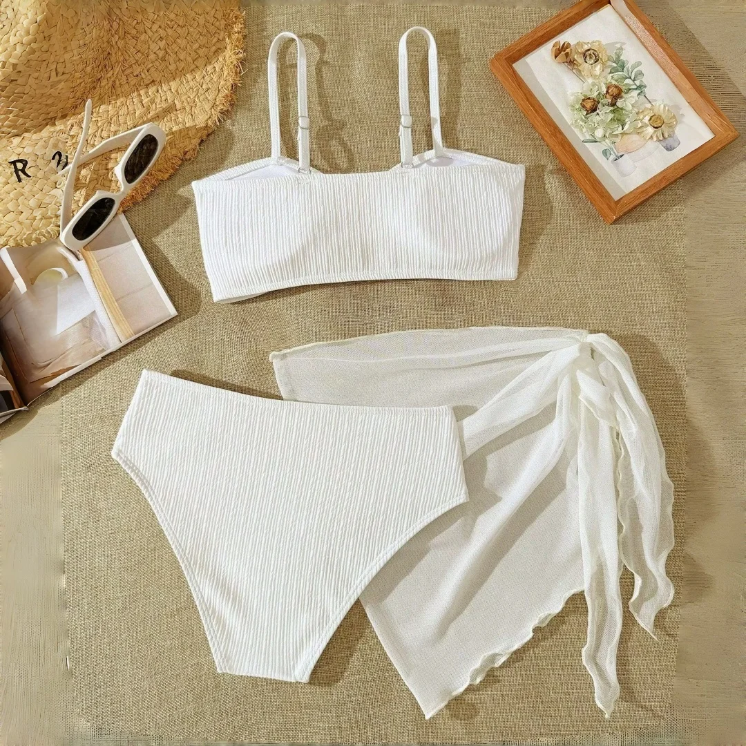 Maillot de Bain Fille étoile Blanche – Image 2