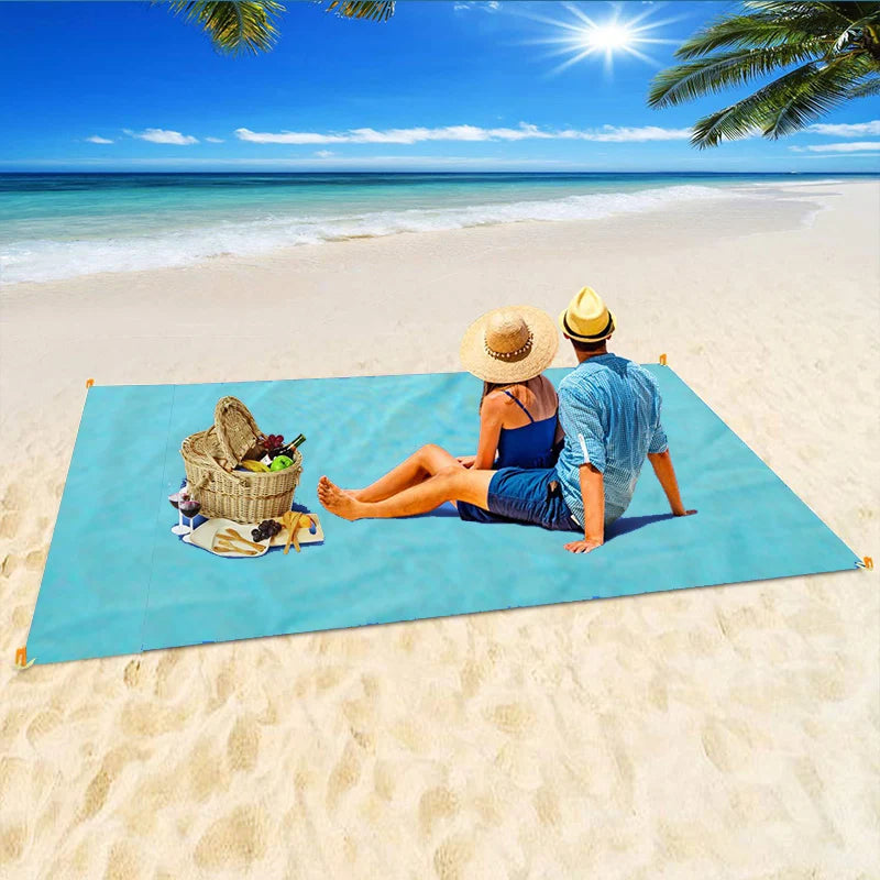 Serviette de plage anti sable colorée