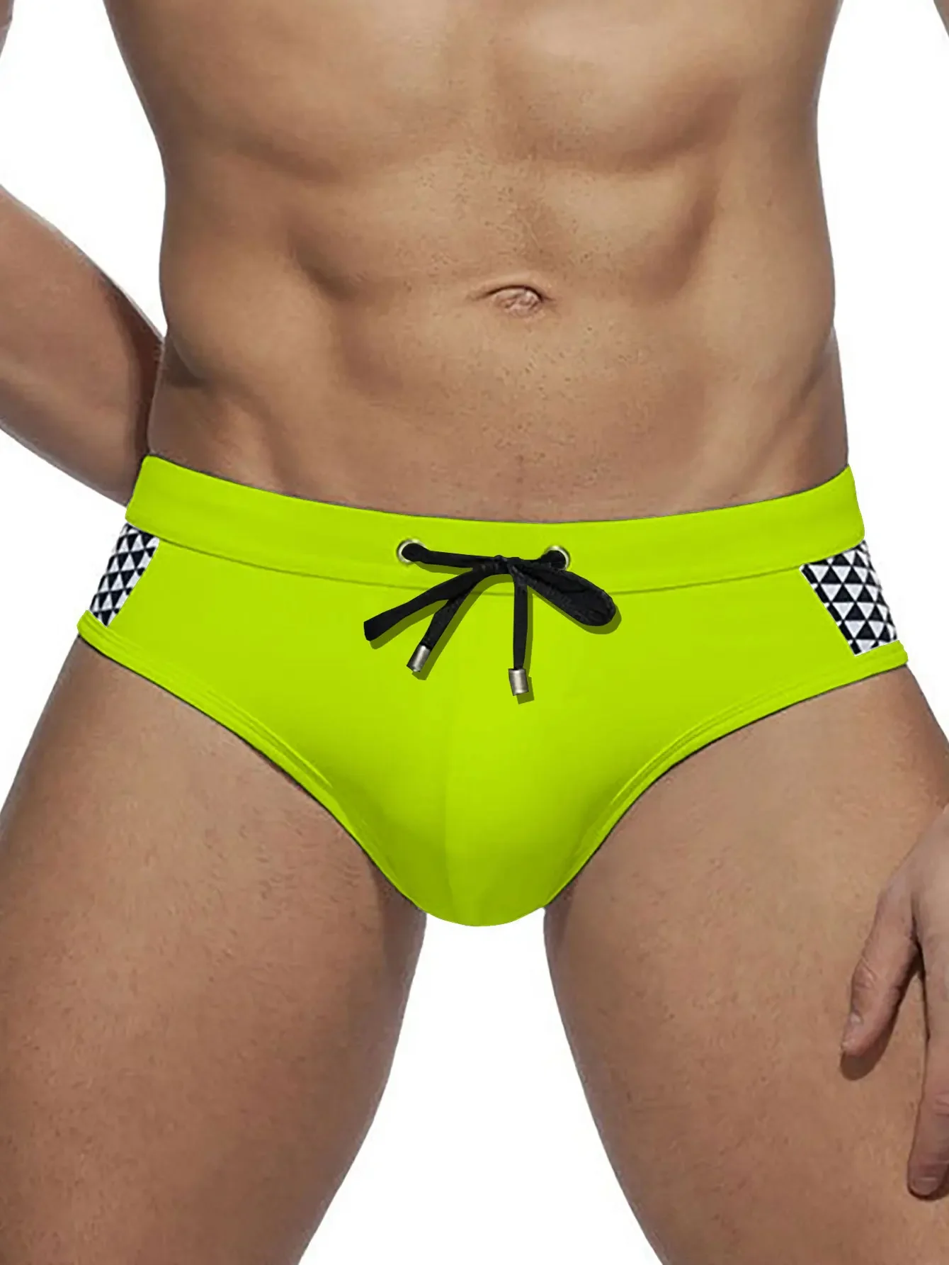 Slip de Bain Homme Neon Wave Avec Coque – Image 6