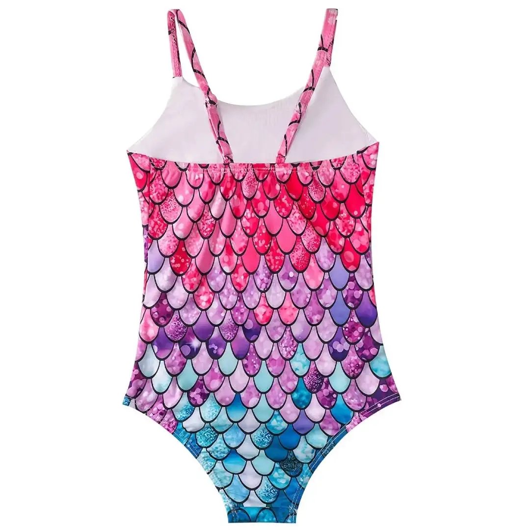 Maillot de Bain Fille Sirène Corail – Image 3