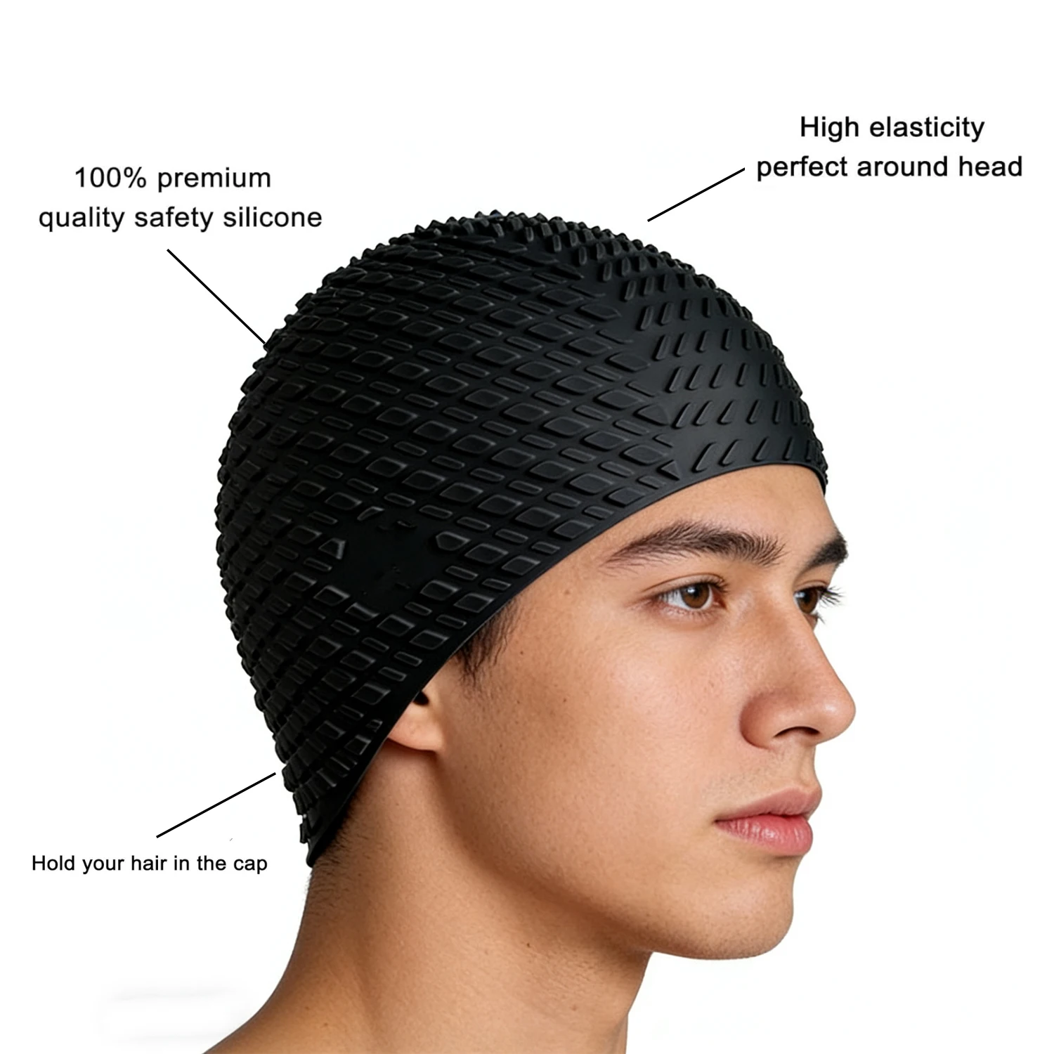 Bonnet de Bain Latex Classic – Image 2