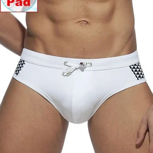 Slip de Bain Homme Neon Wave Avec Coque