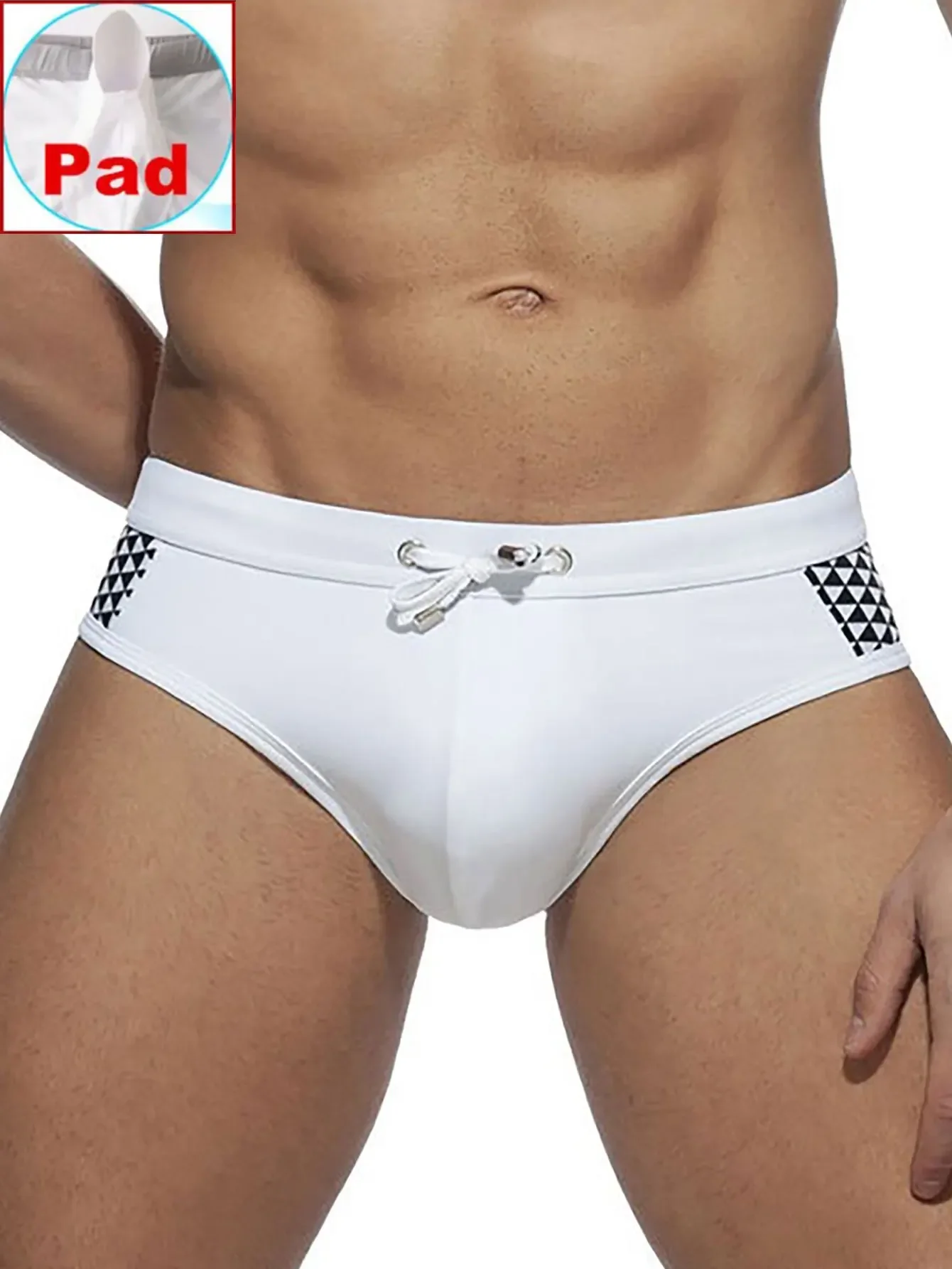 Slip de Bain Homme Neon Wave Avec Coque