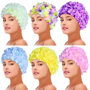Bonnet de Bain Fleur Vintage Rétro