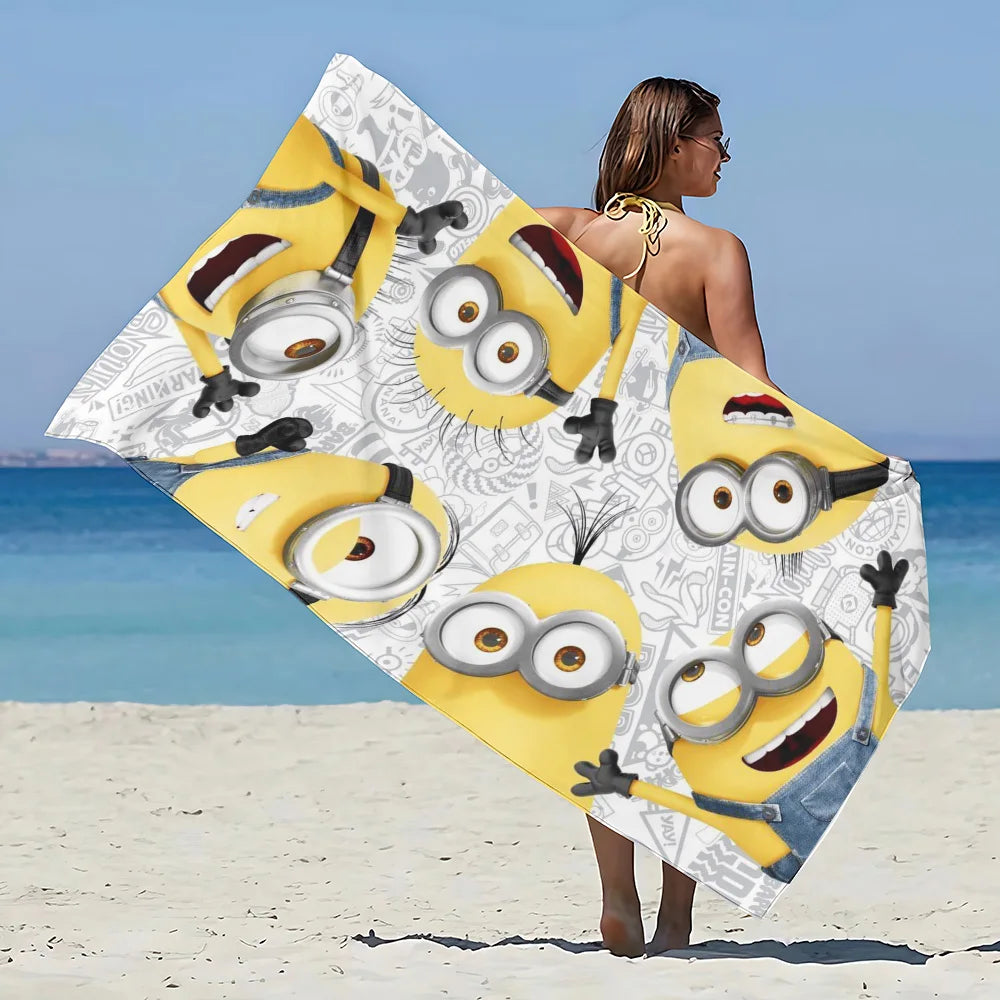 Serviette de plage avec personnages Minions