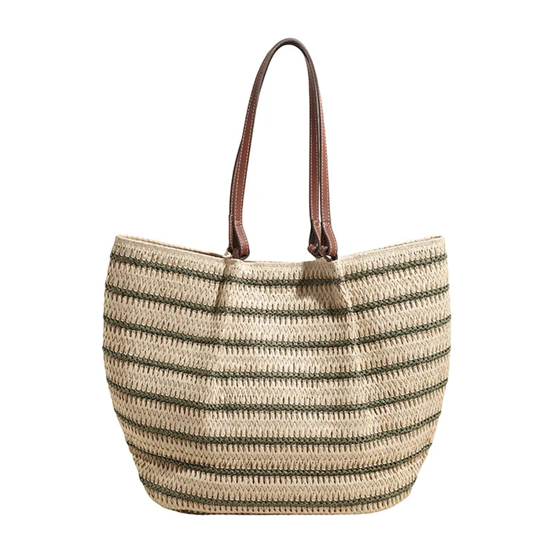 Sac cabas plage Nerina rempli d'accessoires de plage