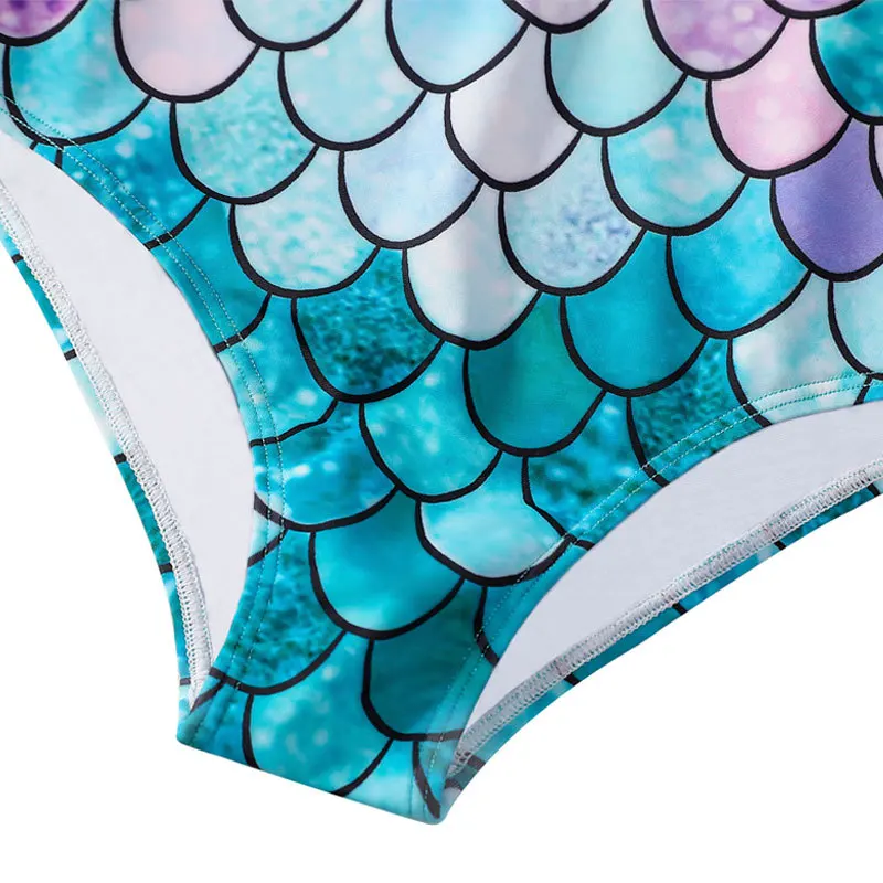 Maillot de Bain Fille Sirène Manches Longues – Image 6