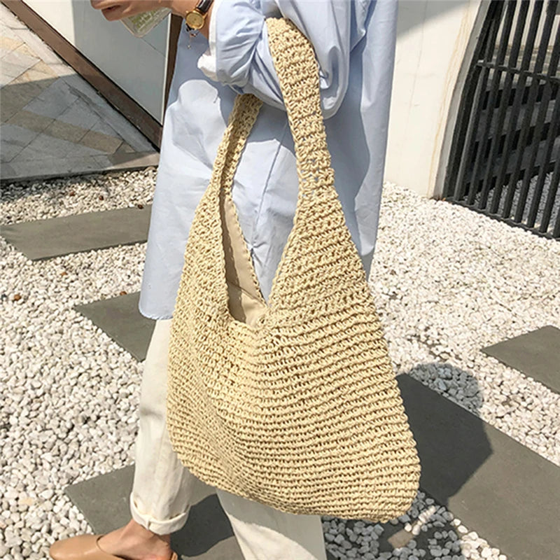 Anses en cuir du sac de plage Atria