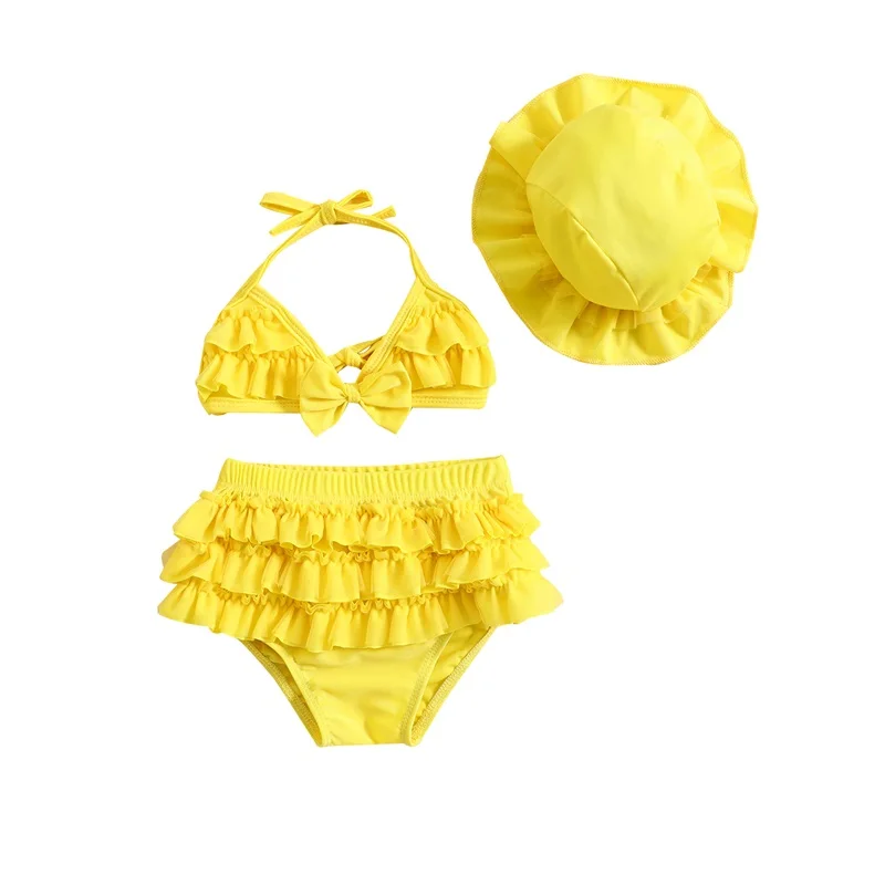 Ensemble Maillot de Bain Bébé Fille 3 Pièces Volants – Image 7