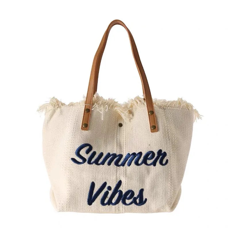 sac de plage femme tendance coloris naturel
