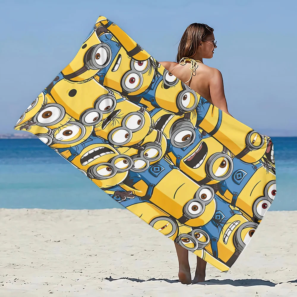 Serviette plage imprimée Minions