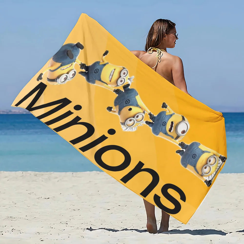 Design rigolo Minions serviette plage