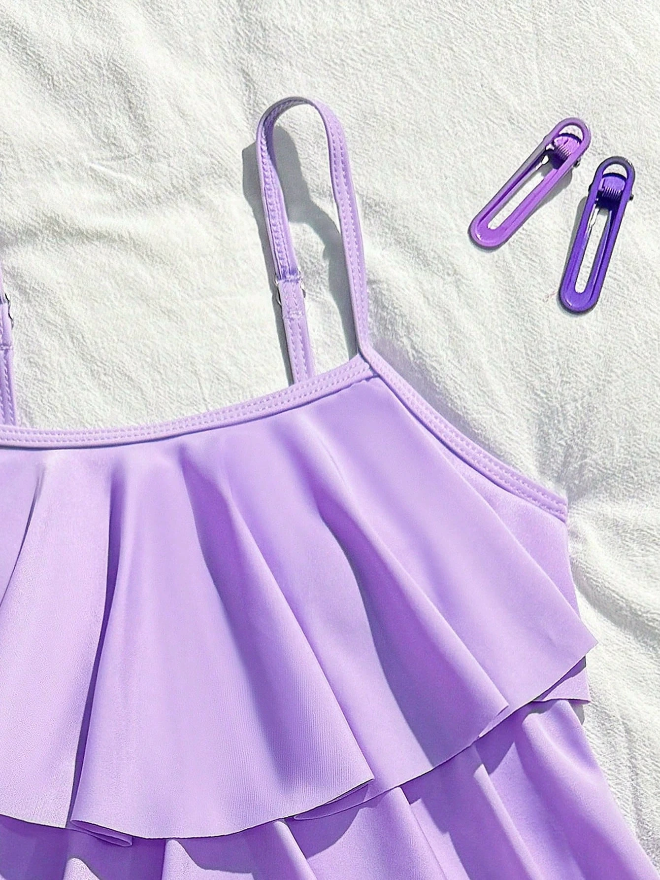 Maillot de bain fille été volants mode