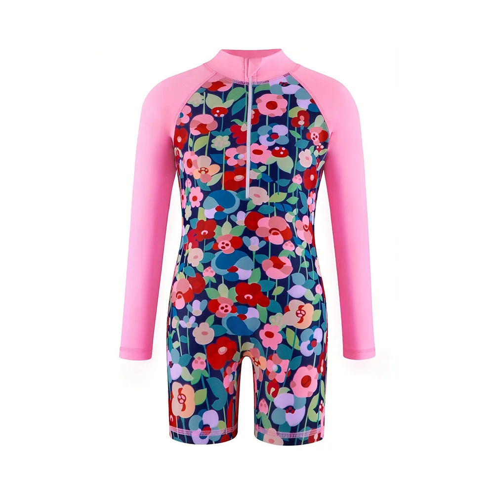 Maillot de Bain Fille Anti-UV Corail – Image 9