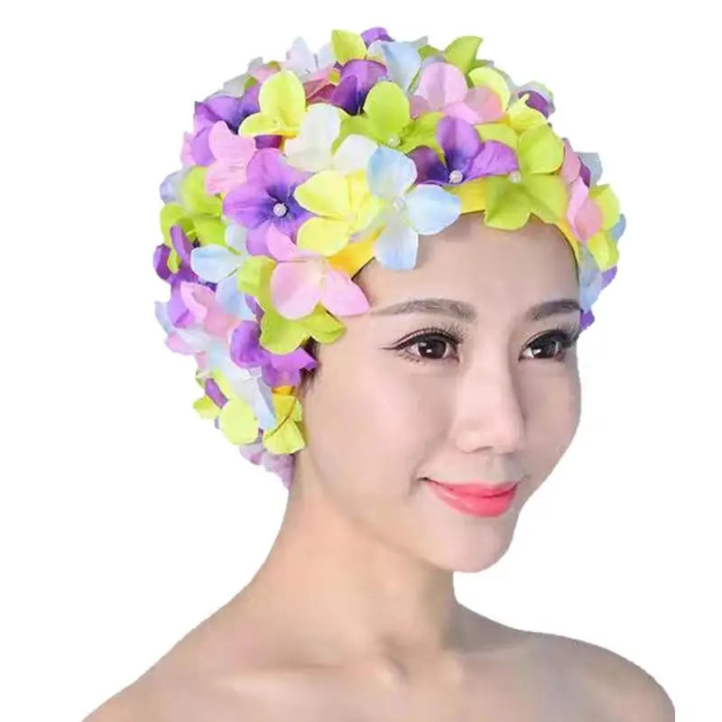 Bonnet de Bain Fleur Vintage Rétro – Image 2