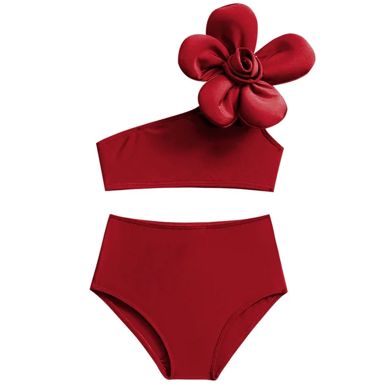 Maillot de Bain Fille 2 Pièces Rose Tropical – Image 3