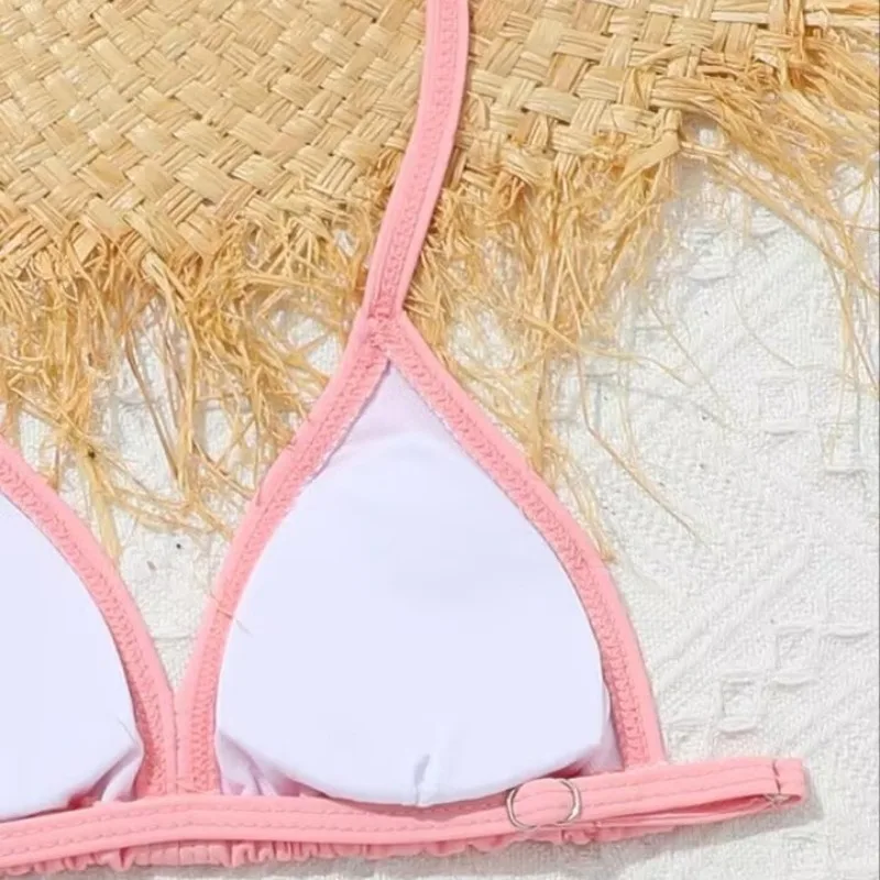 Maillot de bain deux pièces pour fille thème tropical