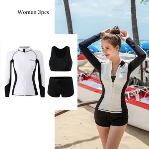Maillot de Bain Femme Anti-UV Élégance Marine