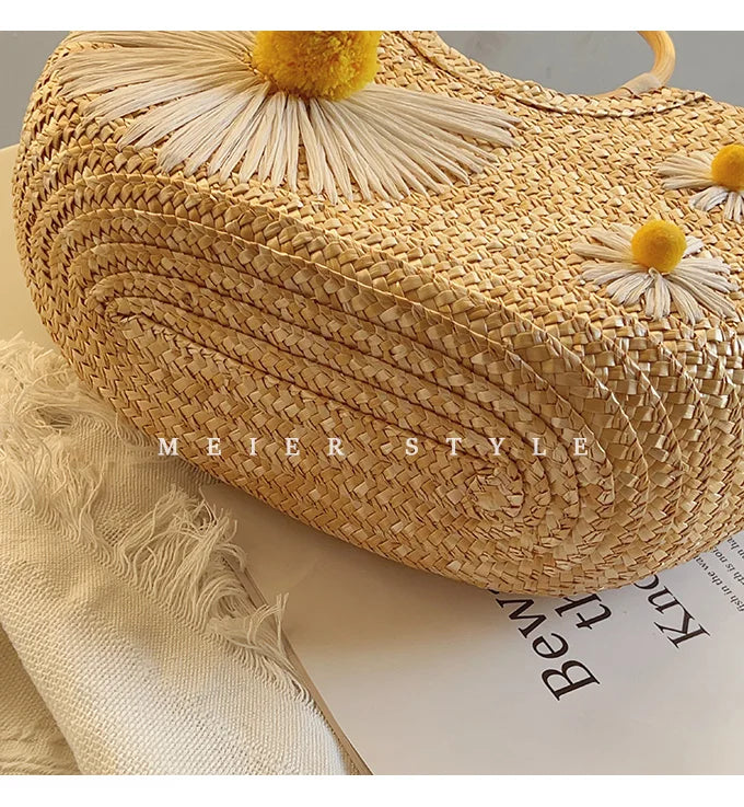 Sac paille Lila parfait pour le shopping décontracté