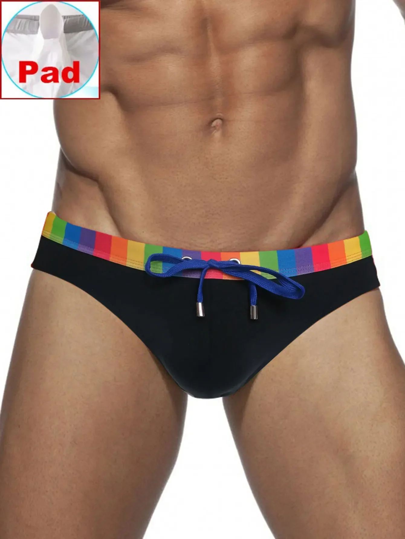 Slip de Bain Homme Rainbow Fit Avec Coque – Image 7