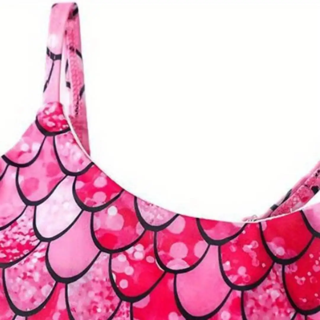 Maillot de Bain Fille Sirène Corail – Image 4