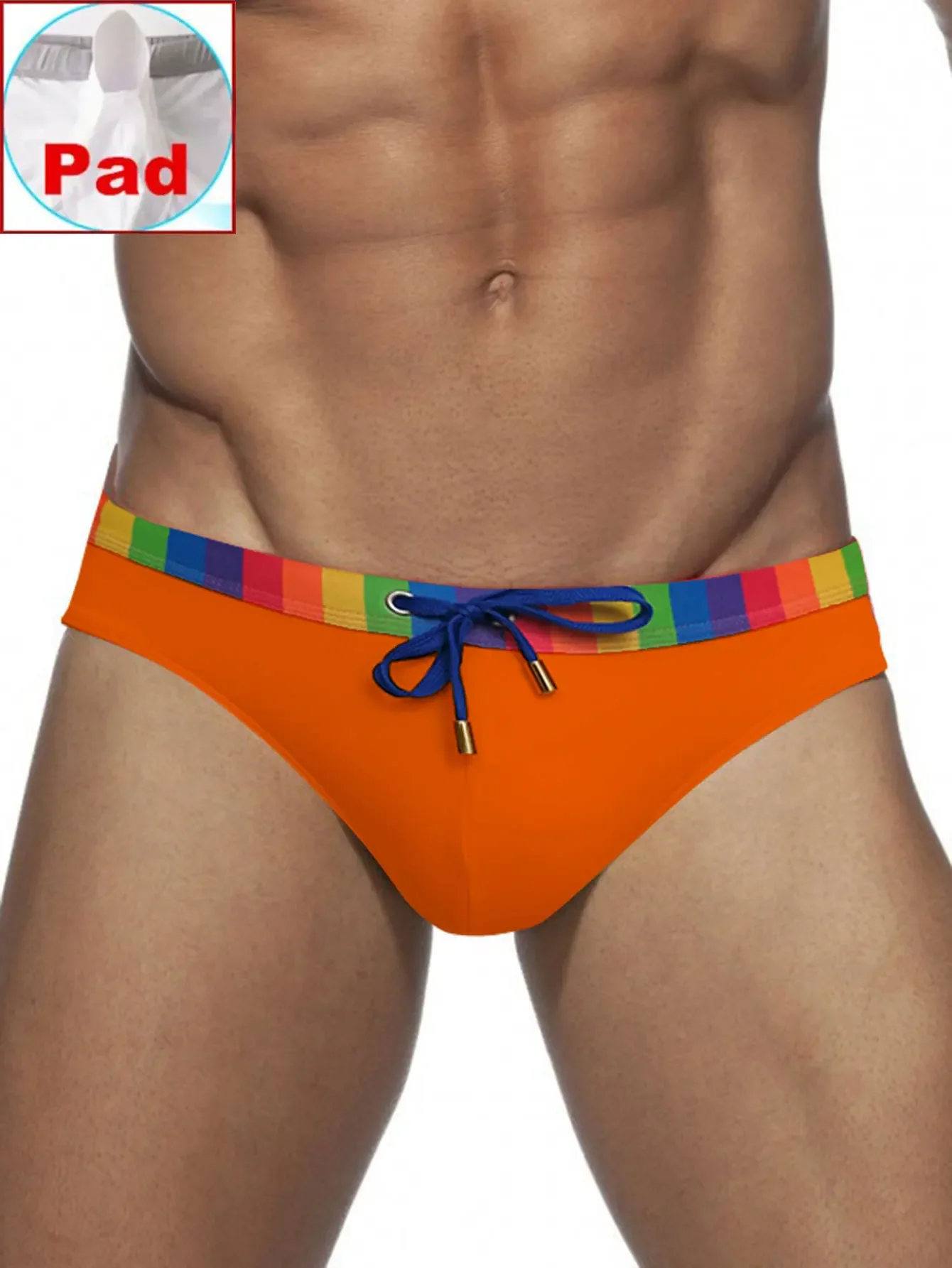 Slip de Bain Homme Rainbow Fit Avec Coque – Image 16