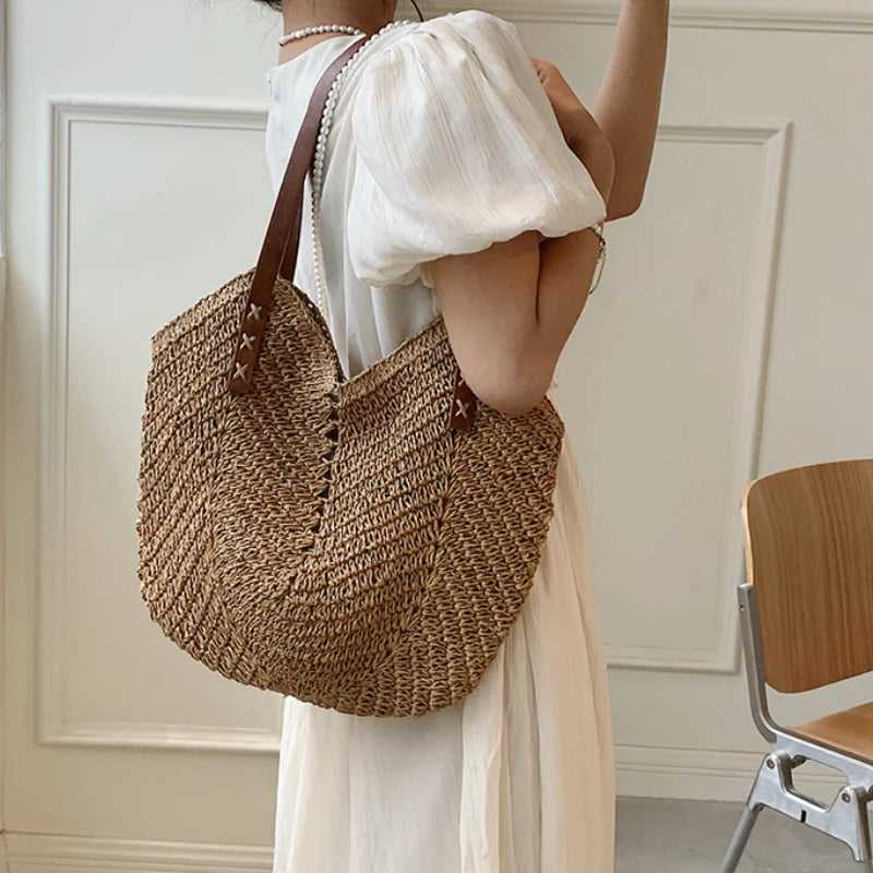 Sac Zoya en paille artisanale