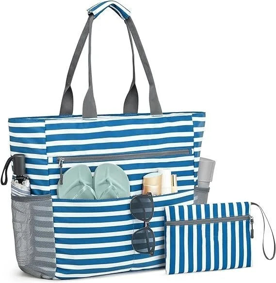 Sac de plage étanche Néroli avec fond coloré