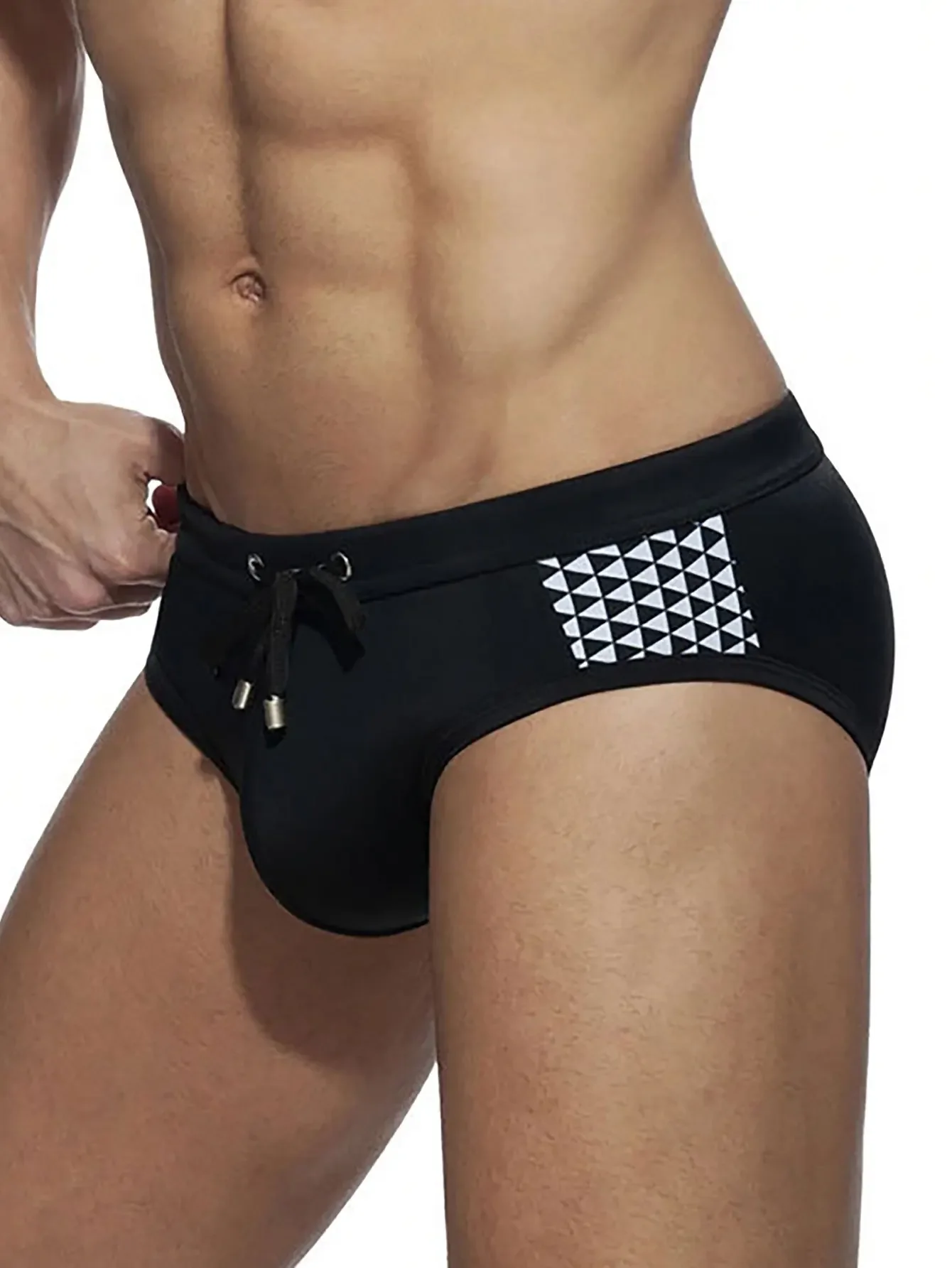 Slip de Bain Homme Neon Wave Avec Coque – Image 8