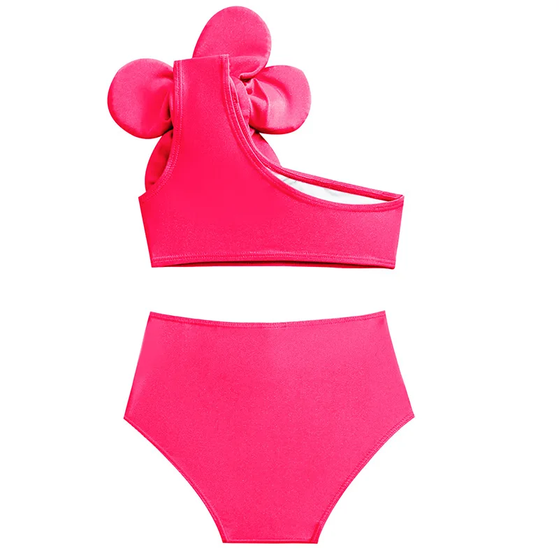 Maillot de Bain Fille 2 Pièces Rose Tropical – Image 2