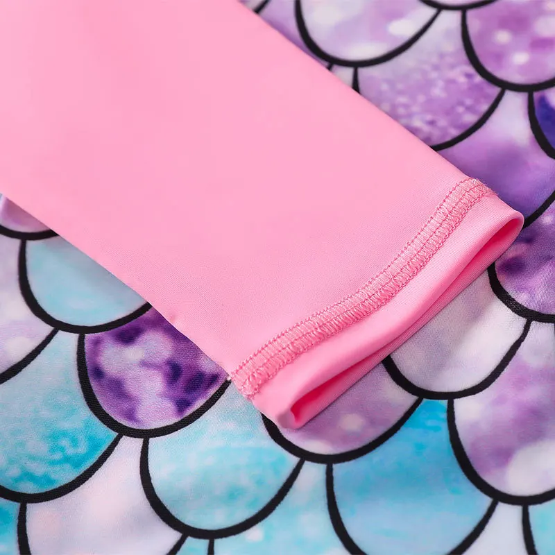 Maillot de Bain Fille Sirène Manches Longues – Image 5