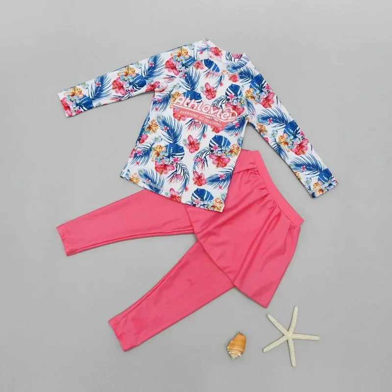 Maillot de Bain Fille 2 pièces Longues UV – Image 3