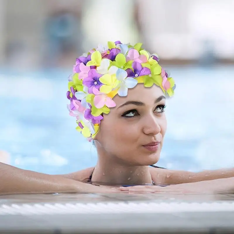 Bonnet de Bain Fleur Vintage Rétro – Image 5