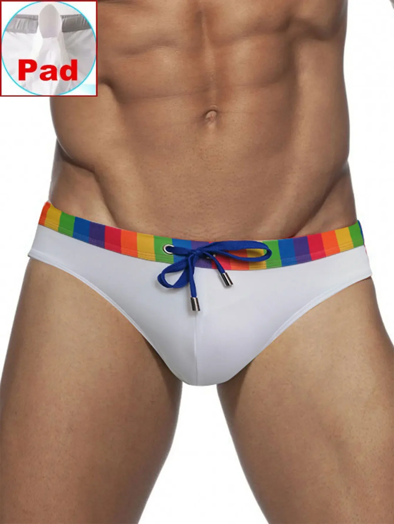 Slip de Bain Homme Rainbow Fit Avec Coque – Image 9