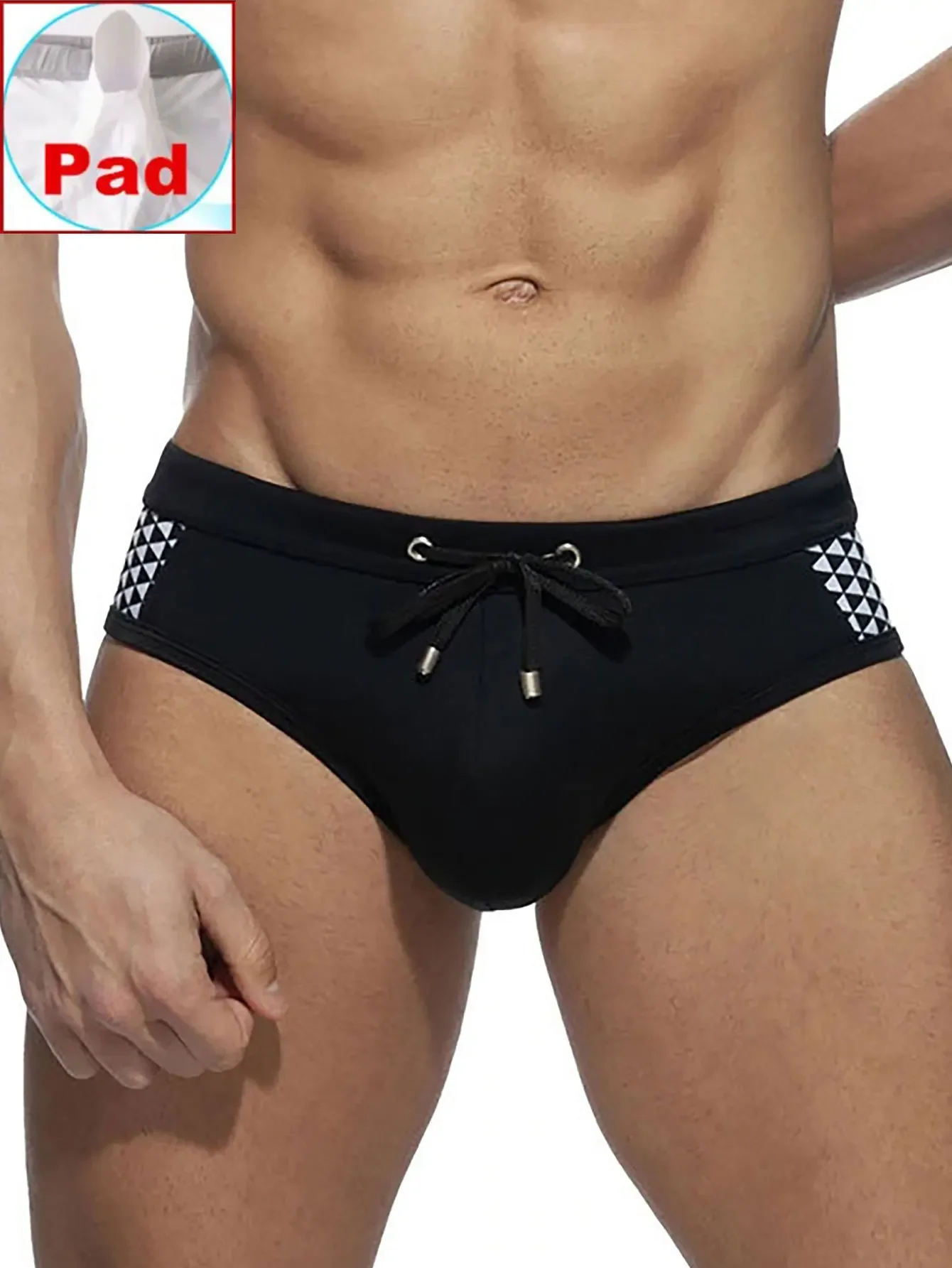 Slip de Bain Homme Neon Wave Avec Coque – Image 10