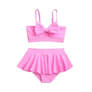 Maillot de Bain Fille 2 Pièces jupette Tropical