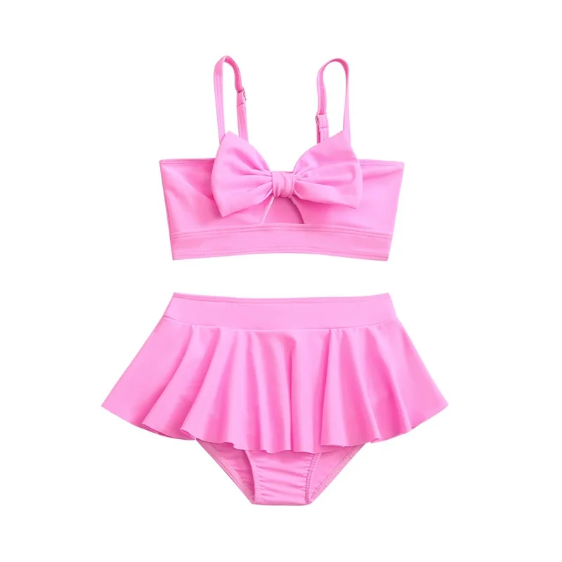 Maillot de Bain Fille 2 Pièces jupette Tropical