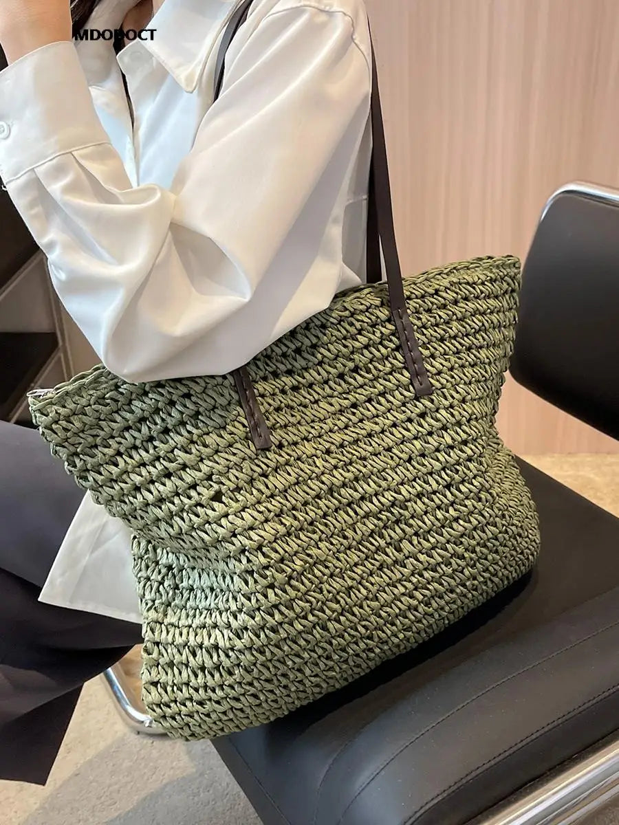Accessoire de plage en osier style Antonia