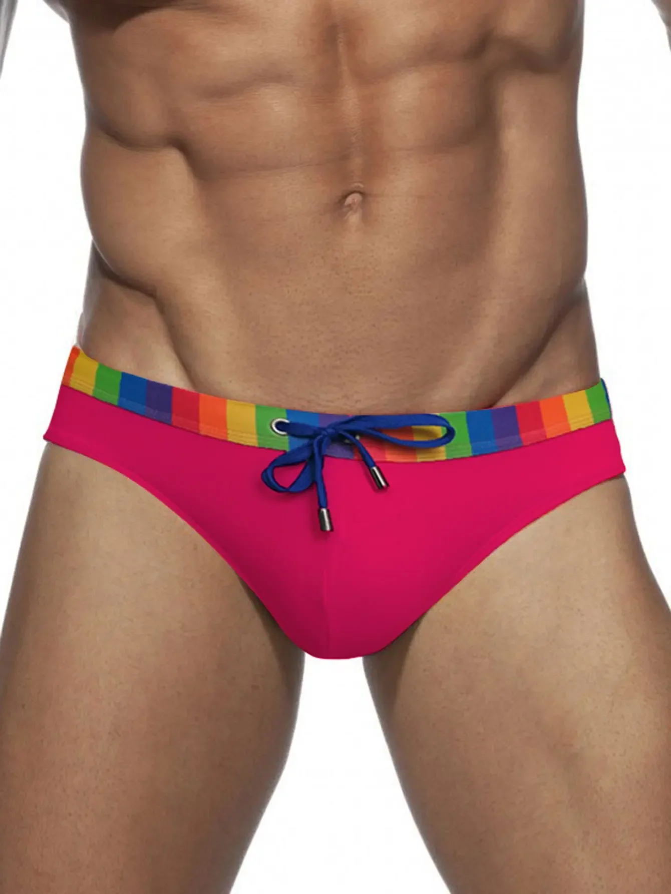 Slip de Bain Homme Rainbow Fit Avec Coque – Image 5