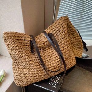 Sac de plage en osier élégant pour l'été
