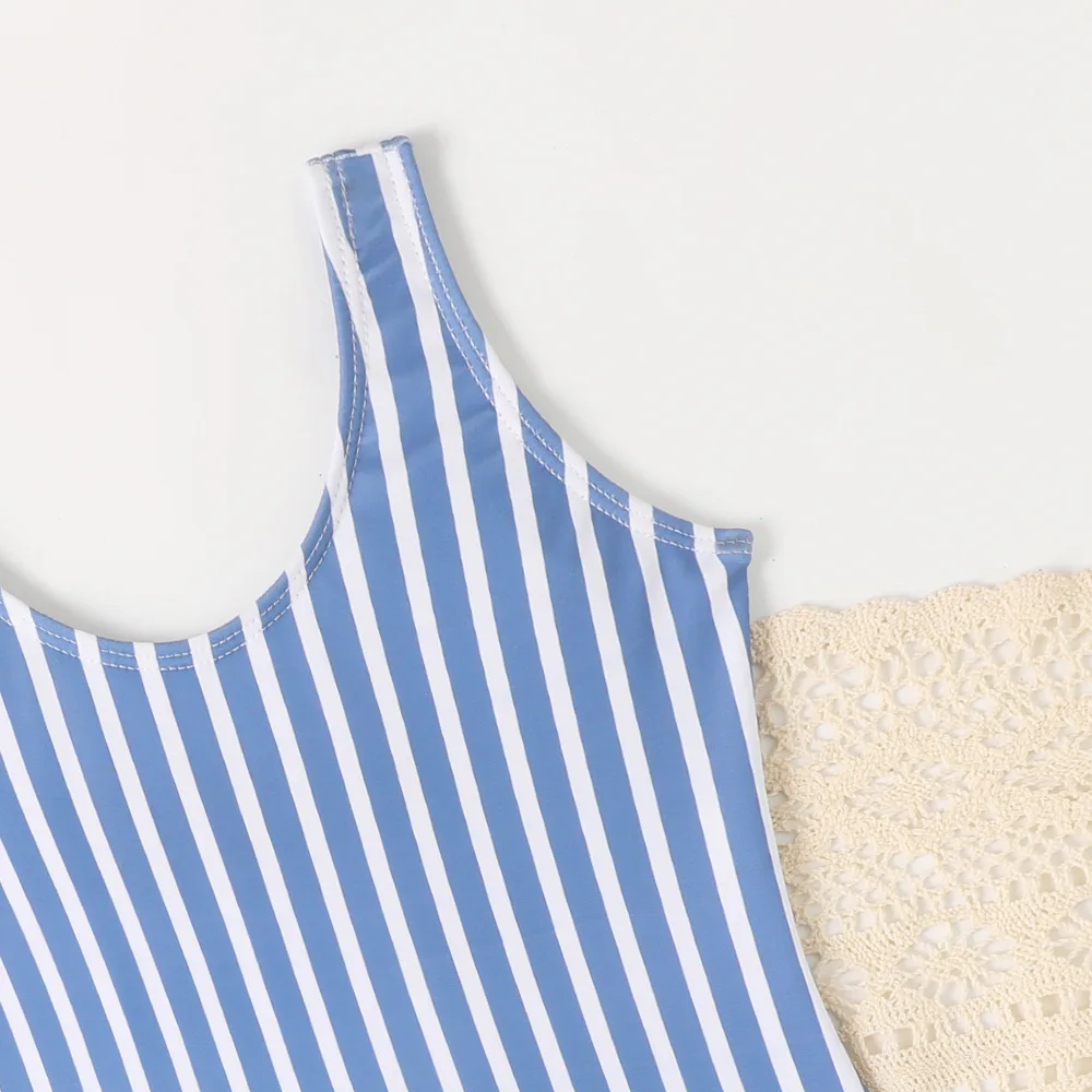 Maillot de Bain Fille Rétro Rayé – Image 4