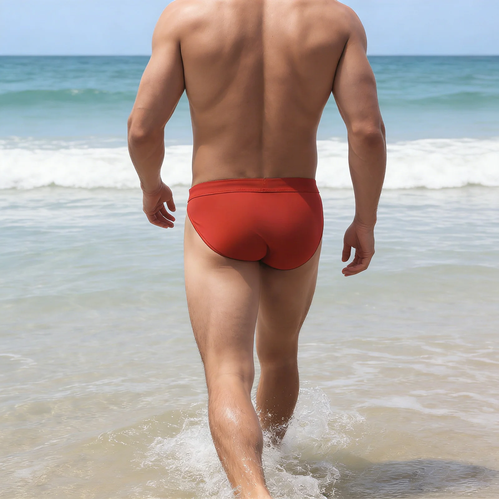 Men Swimwear Swim Bikini Surf Sexy Swimming Briefs Trunks Man Swimsuit Bathing Suit sunga masculinas Classic Beachwear Shorts – Image 4