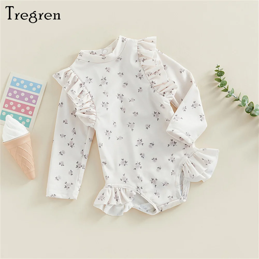 Maillot de Bain Bébé Fille Anti-UV Jardin Fleuri – Image 4